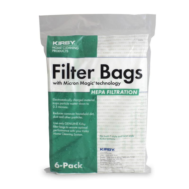 6x sacchi MicroAllergen Plus HEPA Filter